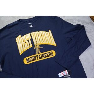 Men's West Virginia University Long Sleeve T-Shirt Size 2XL NWT Mountaineers